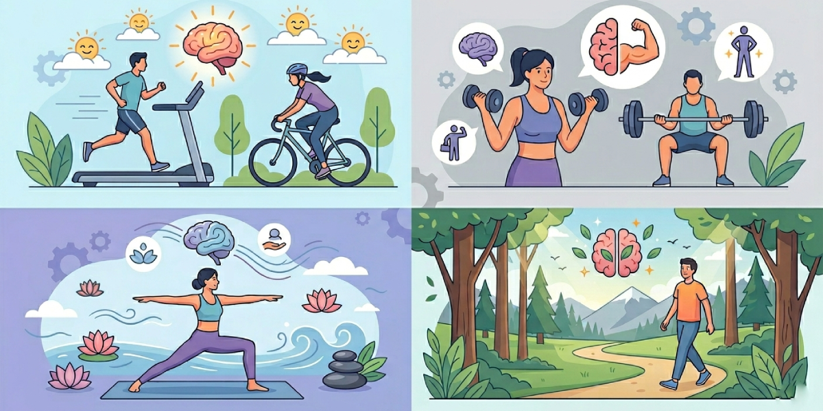 How Exercise Improves Mental Health and Reduces Stress-Types of Exercise That Best Support Mental Well-Being