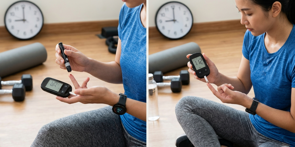 Monitor Blood Sugar Before and After Exercise