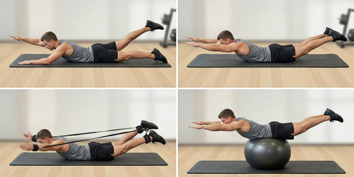 Superman Exercise Variations and Progressions