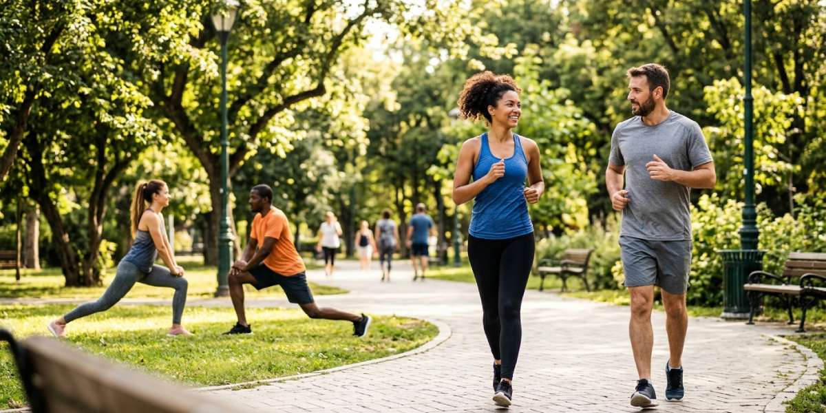 Create me simple image for this, make sure no text on image What Is Exercise