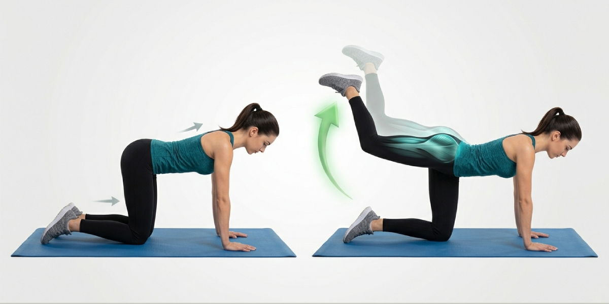 How to Do the Fire Hydrant Exercise for Hip and Glute Strengthe Strength